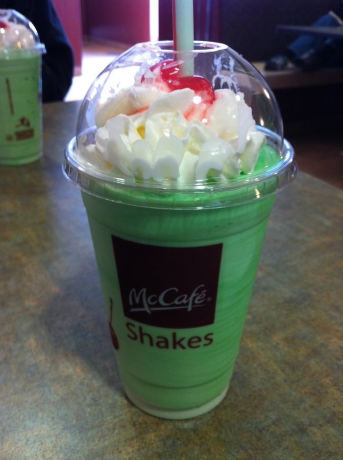 McDonalds Shamrock Shake is just one of many March special treats. 