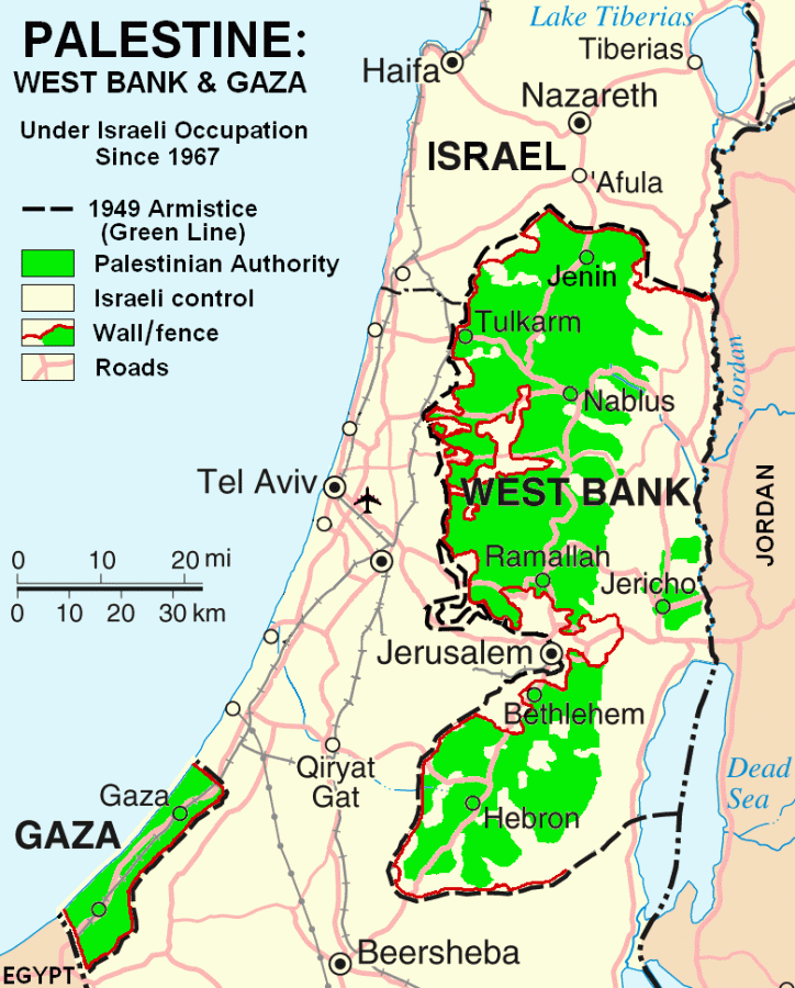 The Palestine Israel border has long been contested. 