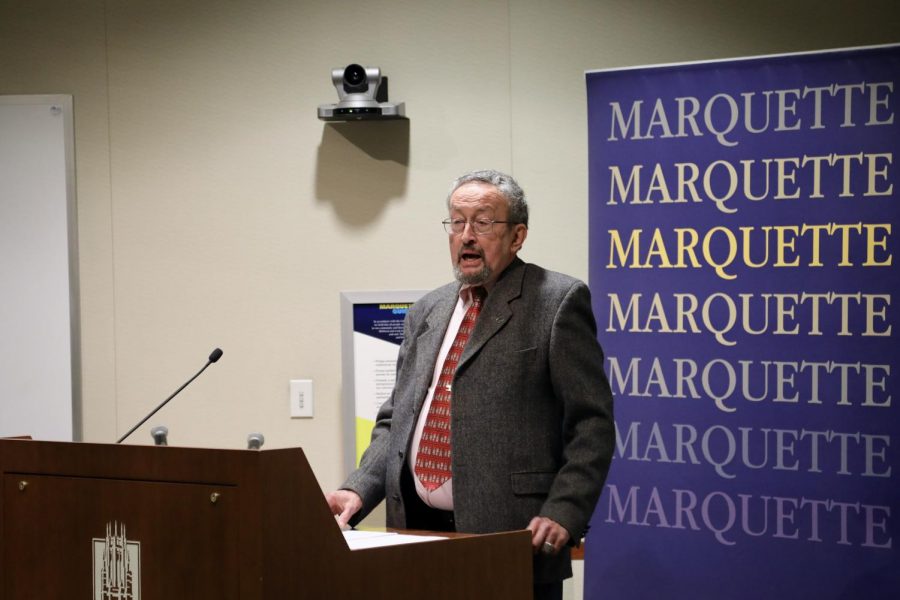 A visiting professor was recently hosted by the Marquette political science department, delivering a speech and visiting classes.