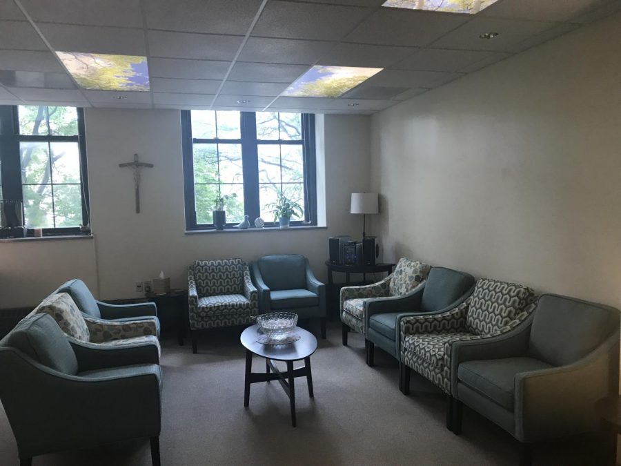 The space now contains sixteen chairs for faculty and staff to participate in spiritual meetings.

Photo courtesy of Annie Matea.  