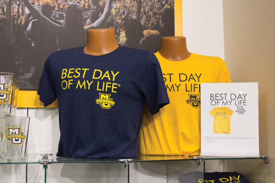 Best Day of My Life T-shirts are intended to spread positivity on campus.