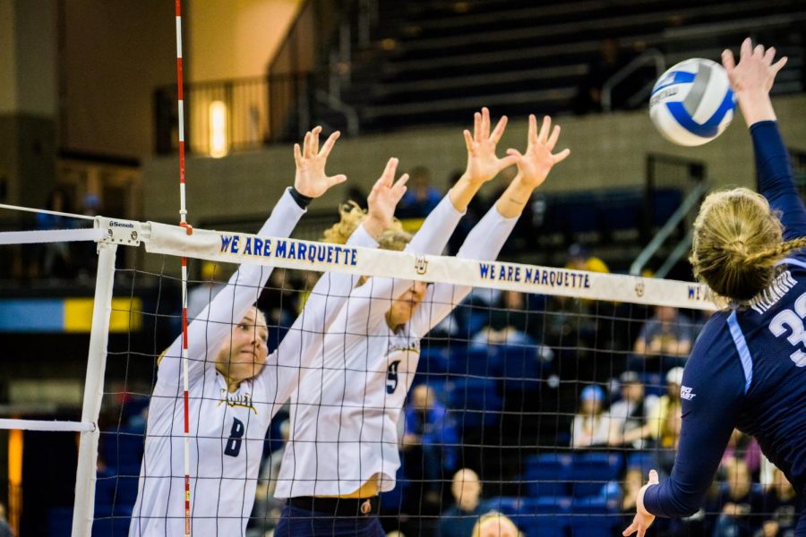 Volleyball wraps up weekend road trip, secures seventh consecutive BIG EAST sweep