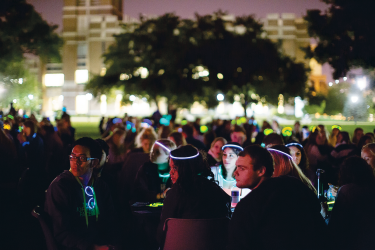Glow Bingo was hosted outside of Lalumiere Language Hall in years past, but will take place indoors this year. 