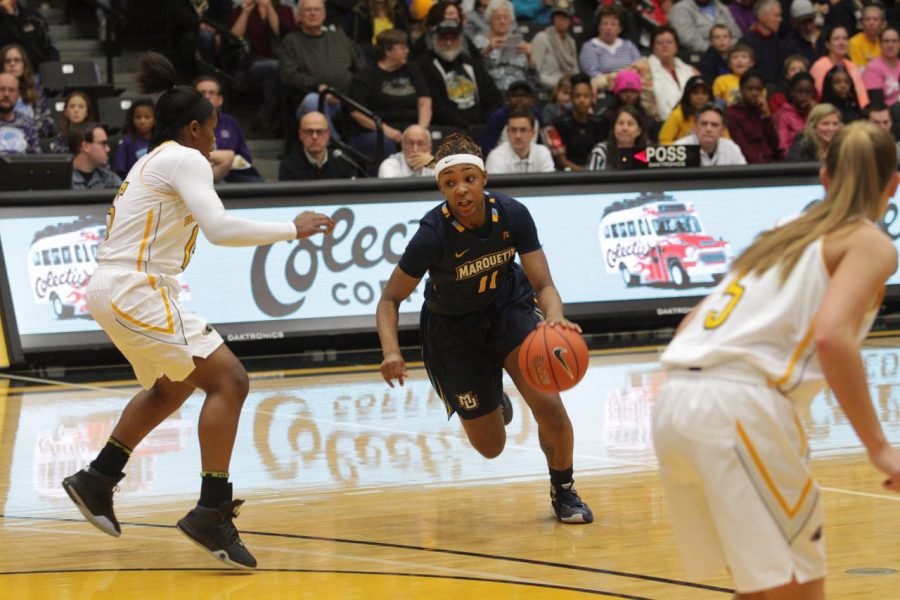Then-freshman Allazia Blockton scored 25 points and a team-high seven rebounds in Marquettes 101-81 win at University of Wisconsin-Milwaukee. 