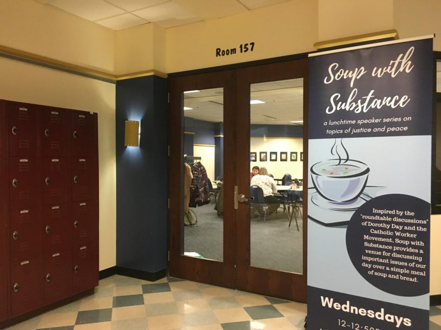 Soup with Substance hosts an event in the Alumni Memorial Union during Constitutional Consciousness Week.