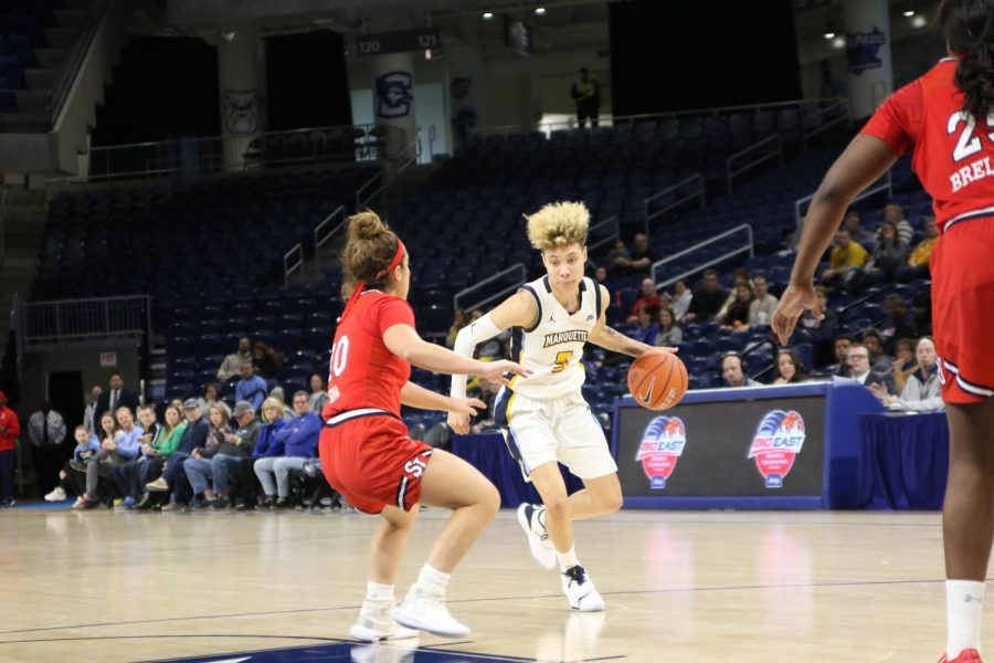 Womens basketball eases past St. Johns in BIG EAST Quarterfinals