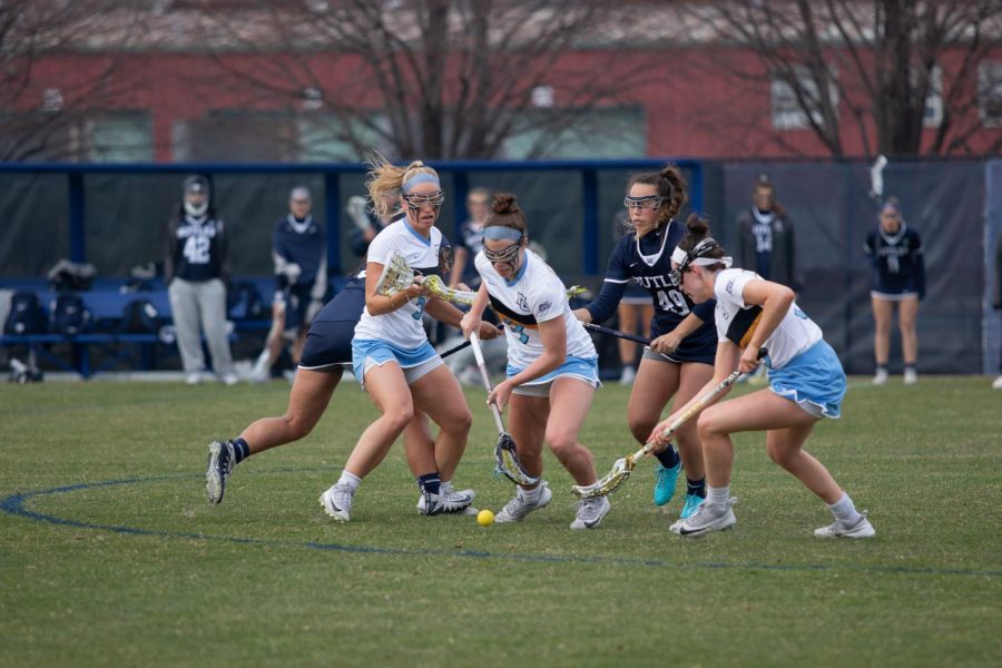 Womens+lacrosse+breaks+records+at+Old+Dominion+with+17-7+win