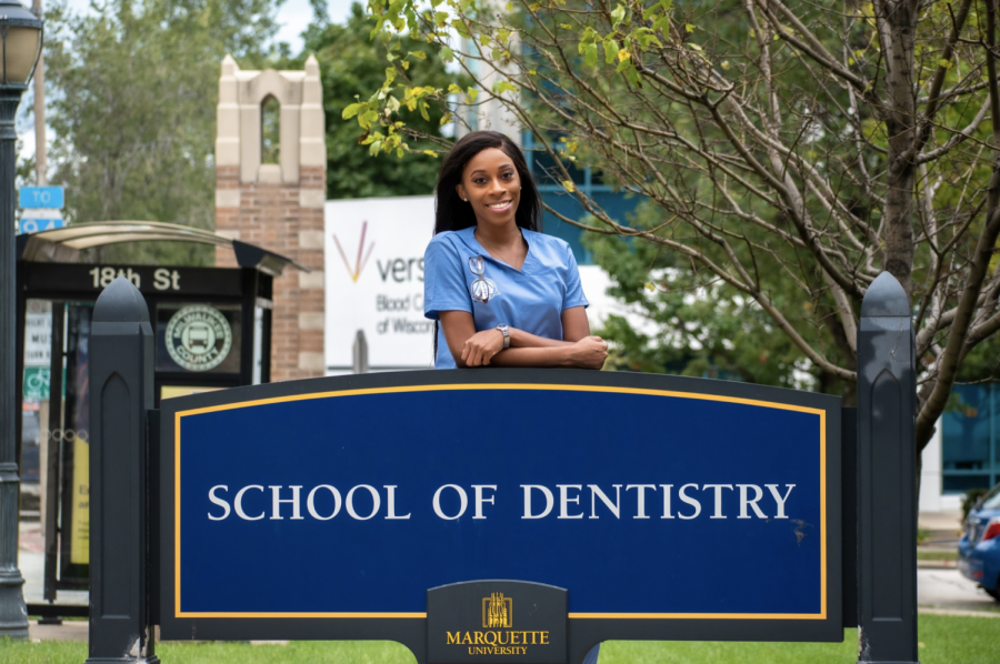 Chante Parker became the Dental Schools first African American class president.