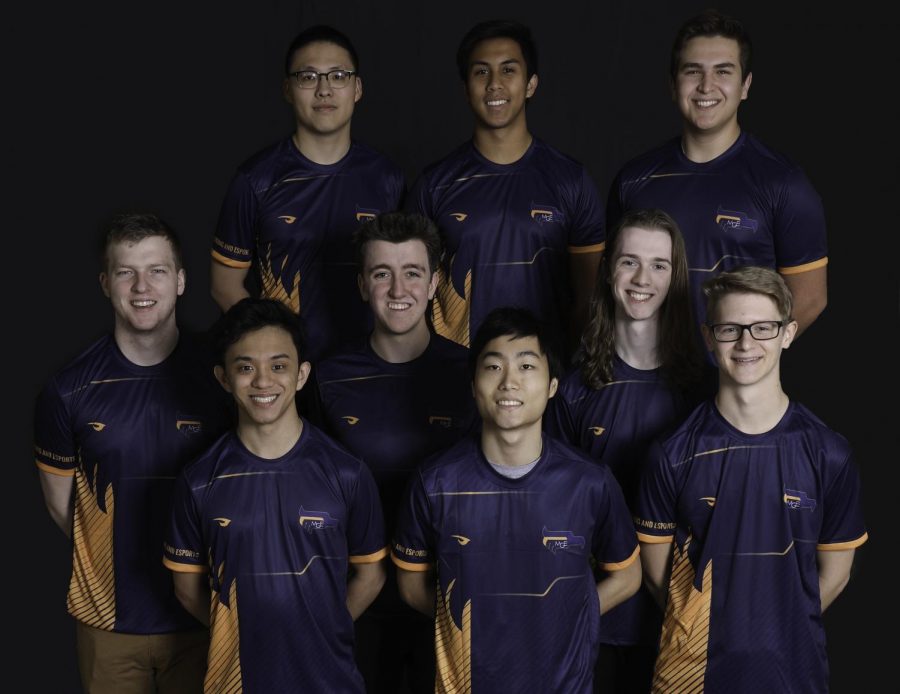 The varsity League of Legends team. (Photo courtesy of Marquette Athletics.)