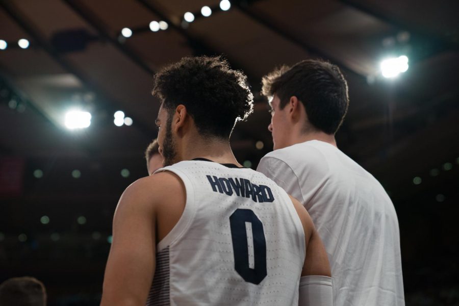 Markus Howard standing at Madison Square Garden during last seasons BIG EAST Tournament. 