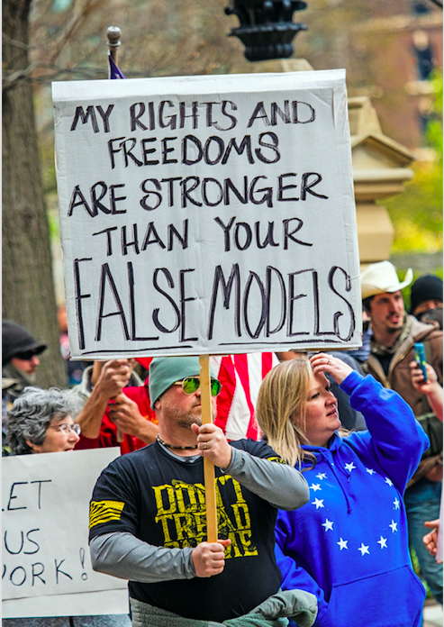 Ohio residents protest against state restrictions amid COVID-19. Photo via Flickr. 