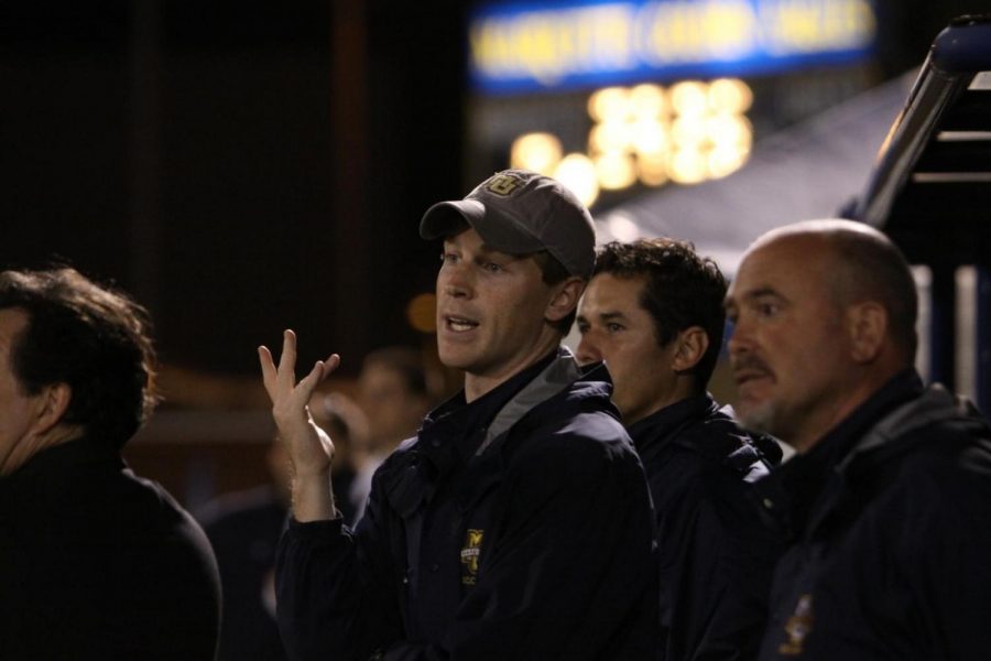 Steve Bode was an assistant coach for Marquette men's soccer for eight seasons. (Photo courtesy of Marquette Athletics.)