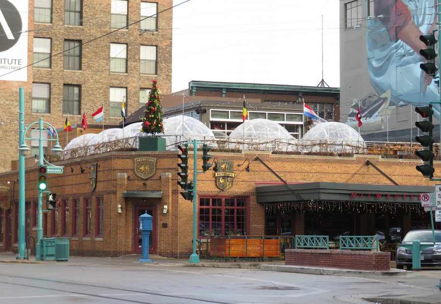 Cafe Benelux is located in the Third Ward and offers six well-heated domes on the rooftop patio.