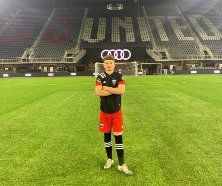 Tasker Wheeler played with the D.C. United U-18/19 team from 2019-2020. (Photo courtesy of Tasker Wheeler.)