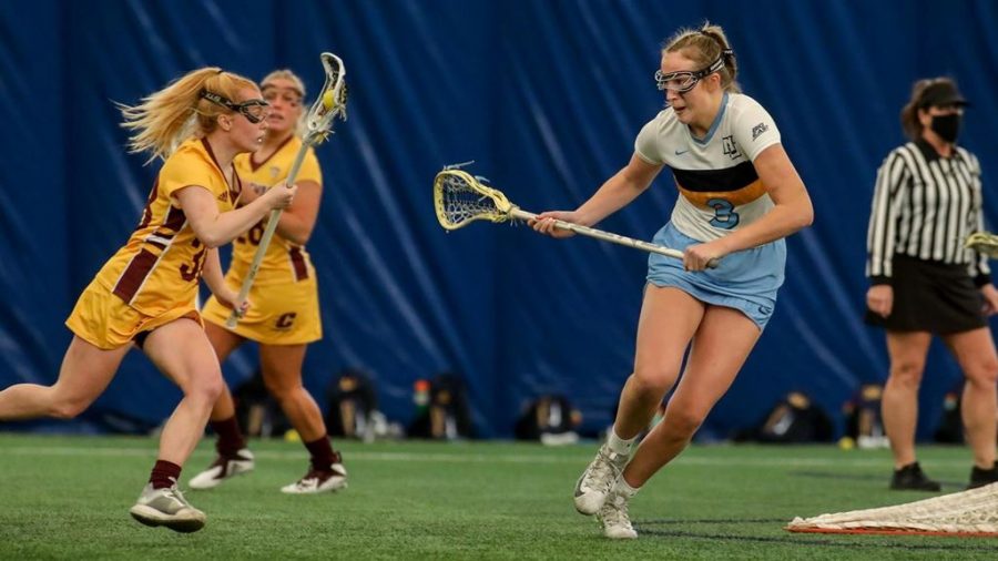 The Marquette Womens Lacrosse team got redemption against Central Michigan University on Friday afternoon (Photo courtesy of Marquette Athletics).