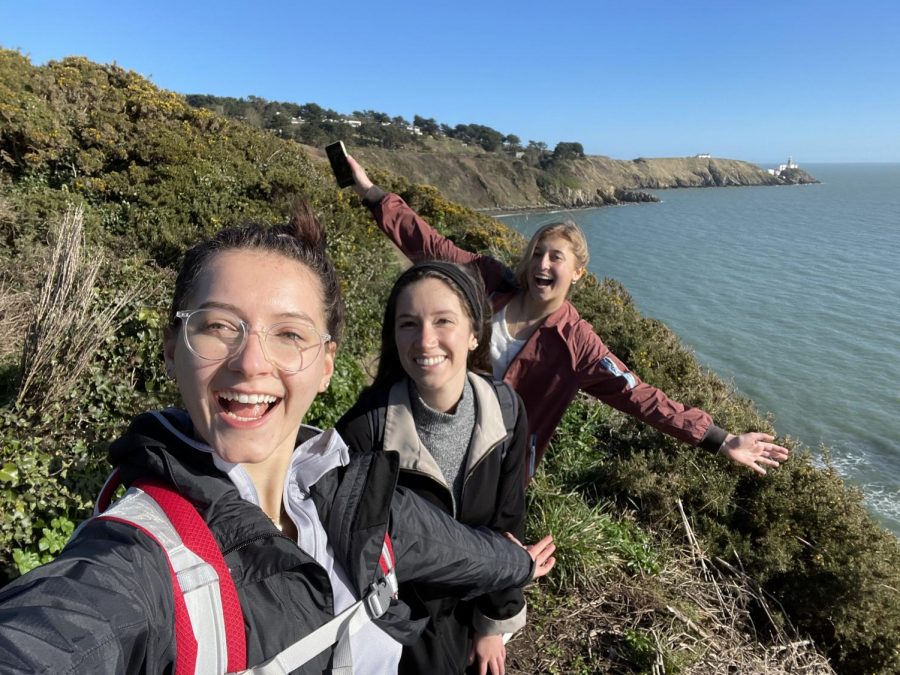 Marquette students Kierney McGrath, Justyna Bochenek and Elizabeth Hall are three of 10 nursing undergraduate students studying abroad this semester in Dublin, Ireland. Photos courtesy Elizabeth Hall.