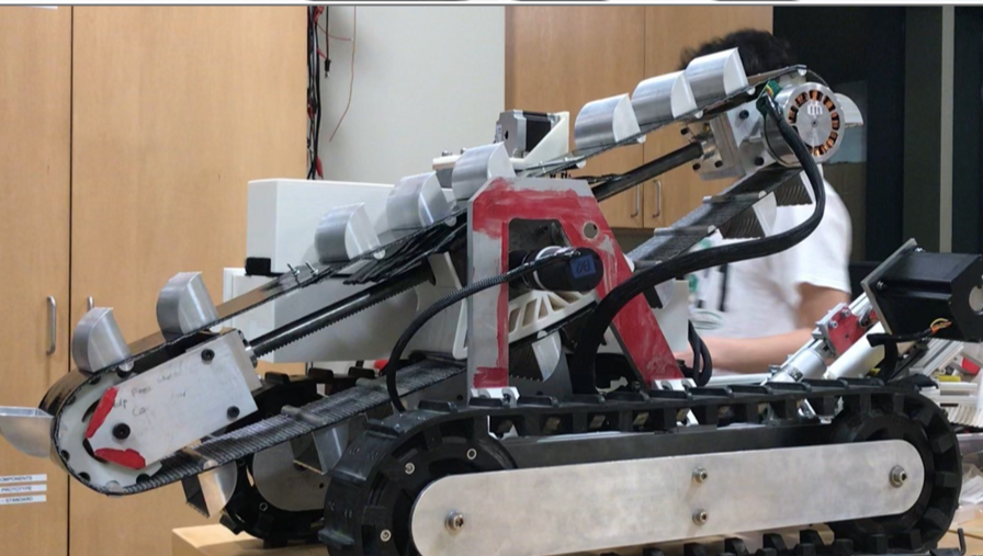 A student designed mobile robot for NASAs lunabotics competition