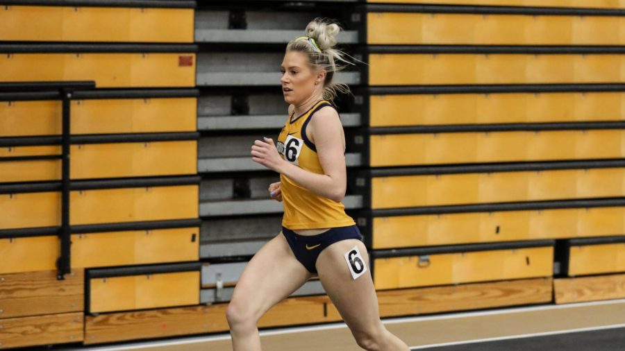 Mary+Hanson+runs+in+the+Panther+Tune-Up+Feb.+22+2020.+%28Photo+courtesy+of+Marquette+Athletics.%29