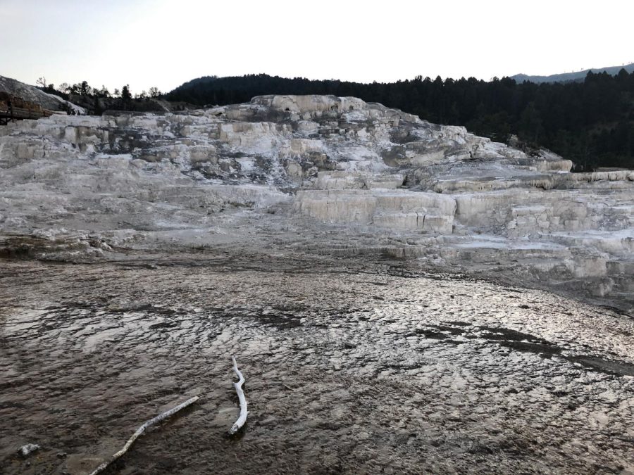  An image taken August 2018 highlights a rocky area of Yellowstone National Park. 