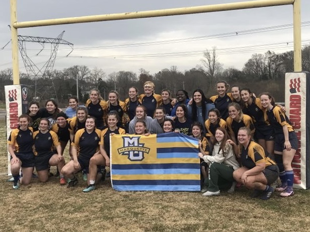 Marquette womens club rugby team at nationals in Knoxville, Tennessee. (Courtesy of Womens Club Rugby Team)  