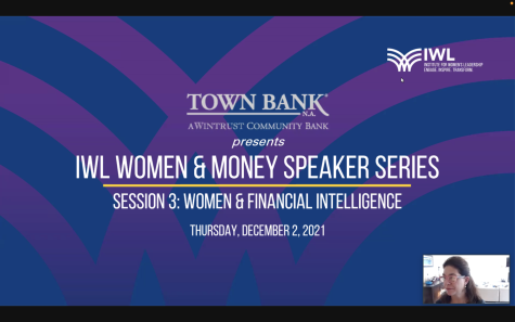 IWL women and money speaker series presentation. 