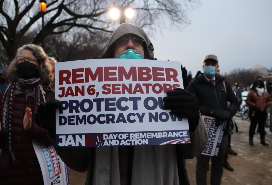 A+vigil+was+held+at+the+U.S.+Capitol+Jan.+6+in+remembrance+of+the+insurrection+one+year+ago.+Photo+via+Flickr+