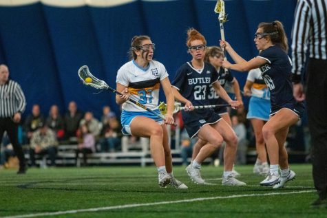 Lydia Foust (37) in Marquette womens lacrosses 24-17 win over Butler April 16. 