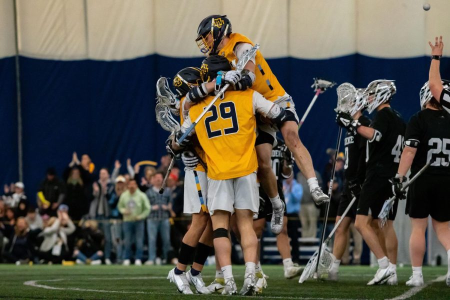 Marquette+mens+lacrosse+in+its+win+over+Providence+April+2.+