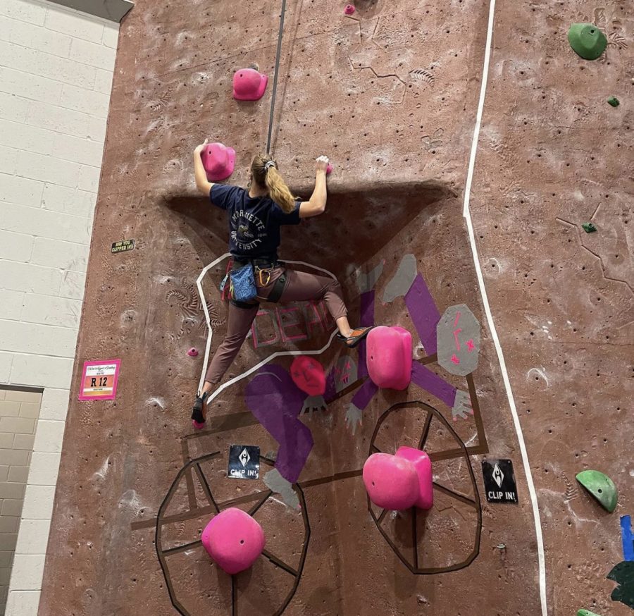 Marquette Rock Climbing Club practices in Milwaukees Turner Hall. 