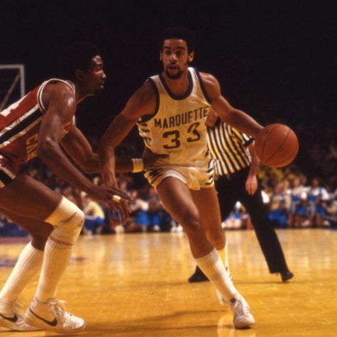 Bernard Toone was earned fourth team All-American honors from the National Association of Basketball Coaches during the 1978-79 season. (Photo courtesy of Marquette Athletics.)