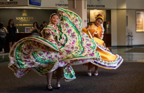 Cultural Dancers show their moves in the AMU.