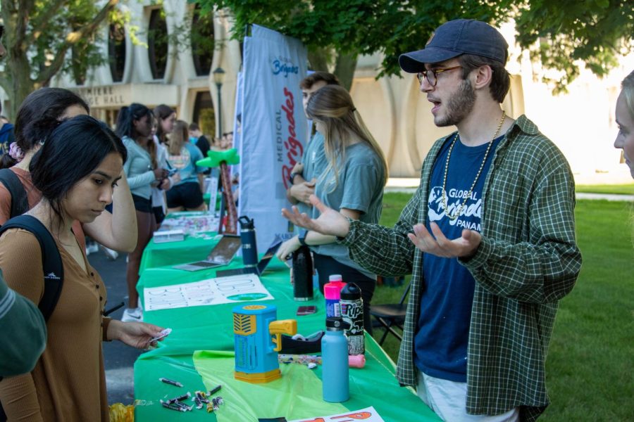 Clubs and organizations recruit new members at O-Fest. 