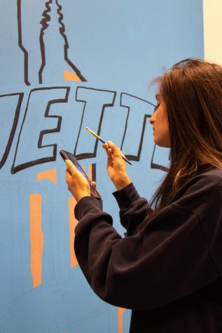 Marquette’s commuter student lounge gets an artistic facelift