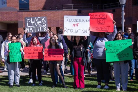 MU community walks in support of sanctioned students