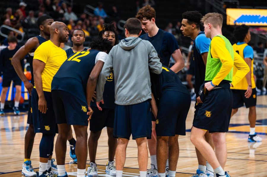 Marquette mens basketball held a open practice for fans at Fiserv Forum Oct. 28. 
