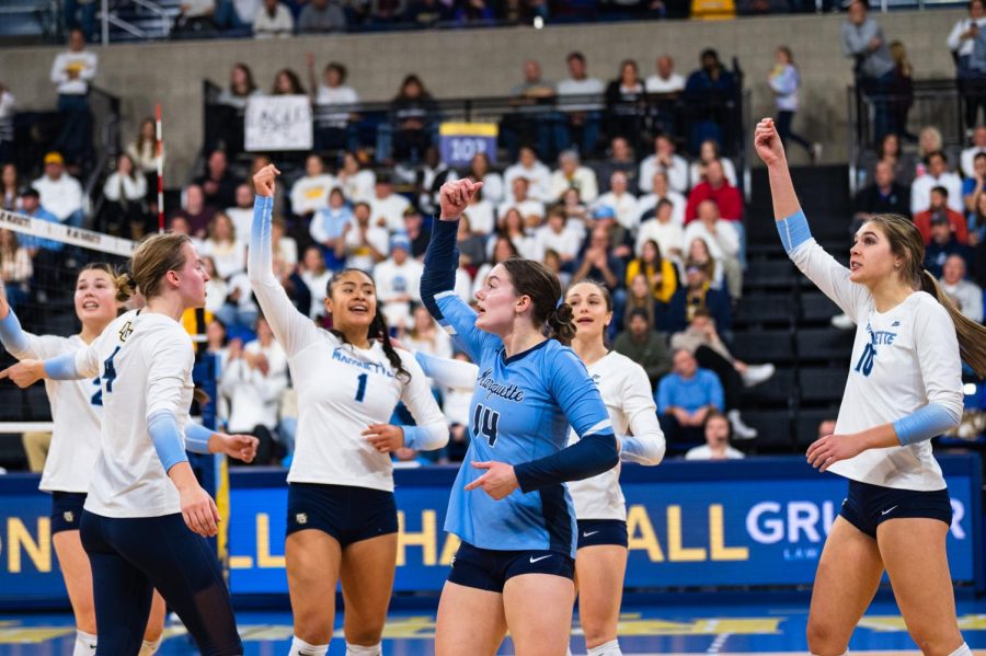 Marquette+volleyball+earned+a+No.+4+seed+in+the+NCAA+Tournament.+Golden+Eagles+will+take+on+Ball+State+Thursday+Dec.+1+at+the+Al+McGuire+Center.+