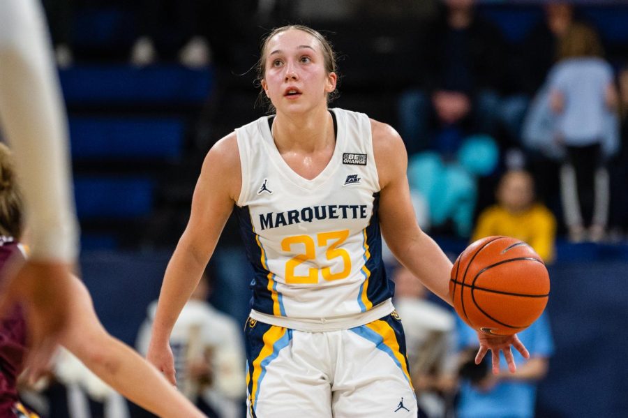 Senior guard Jordan King scored a career-high 30 points in Marquette womens basketballs win over Loyola Chicago Dec. 10.