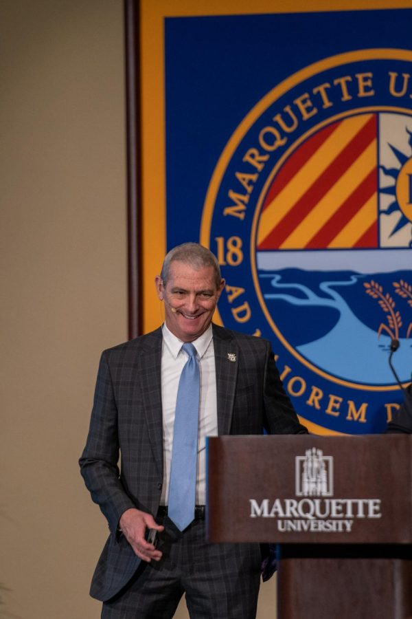 President Lovell gave his eighth Presidential Address last Wednesday in the Alumni Memorial Union ballrooms. 