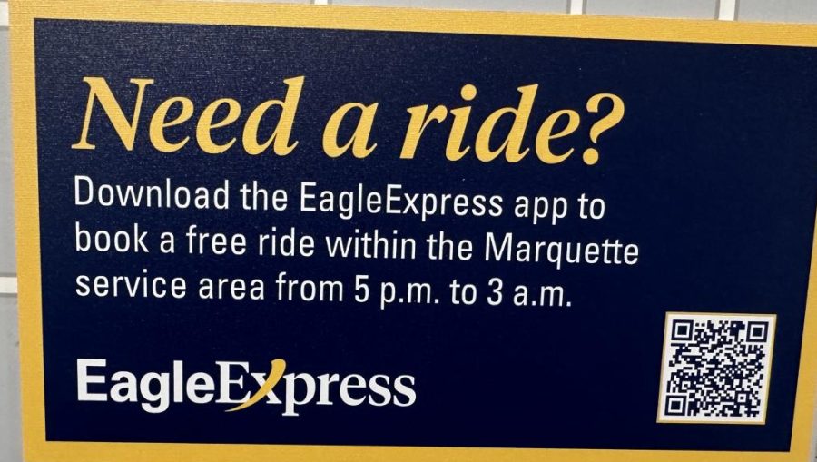Students can download the EagleExpress app and request a ride. 