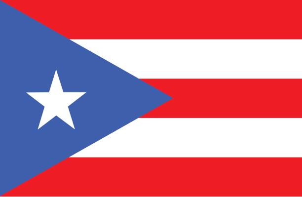 Vector of nice Puerto Rican flag.