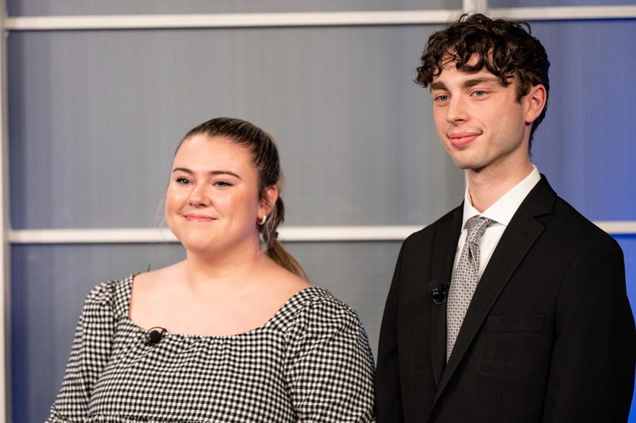 Abbie Moravec (right) is MUSG president and Tommy Treacy (left) is executive vice-president.  