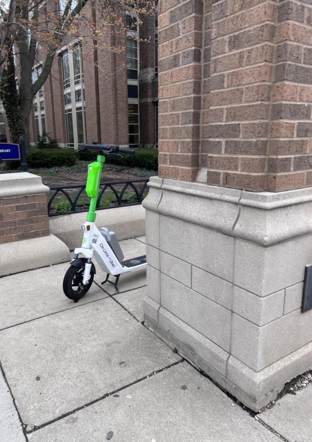 MUPD received four calls for service regarding the electric scooters. One for a scooter speeding, and three for scooters laying around on campus.
