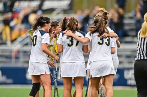 Marquette womens lacrosse secured the No. 2 seed in the Big East Tournament for the second straight year with a 5-1 conference record. (Photo courtesy of Marquette Athletics.)