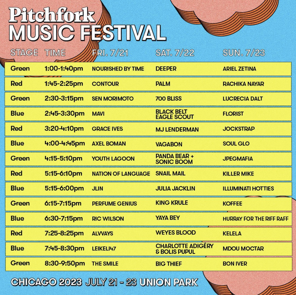 Graphic Courtesy of Pitchfork Music Festival