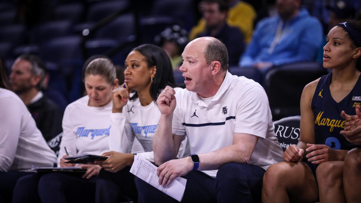 Advisor+for+scouting+and+analytics+Jonathan+Tsipis+has+known+head+coach+Megan+Duffy+for+20+years.+%28Photo+courtesy+of+Marquette+Athletics.%29