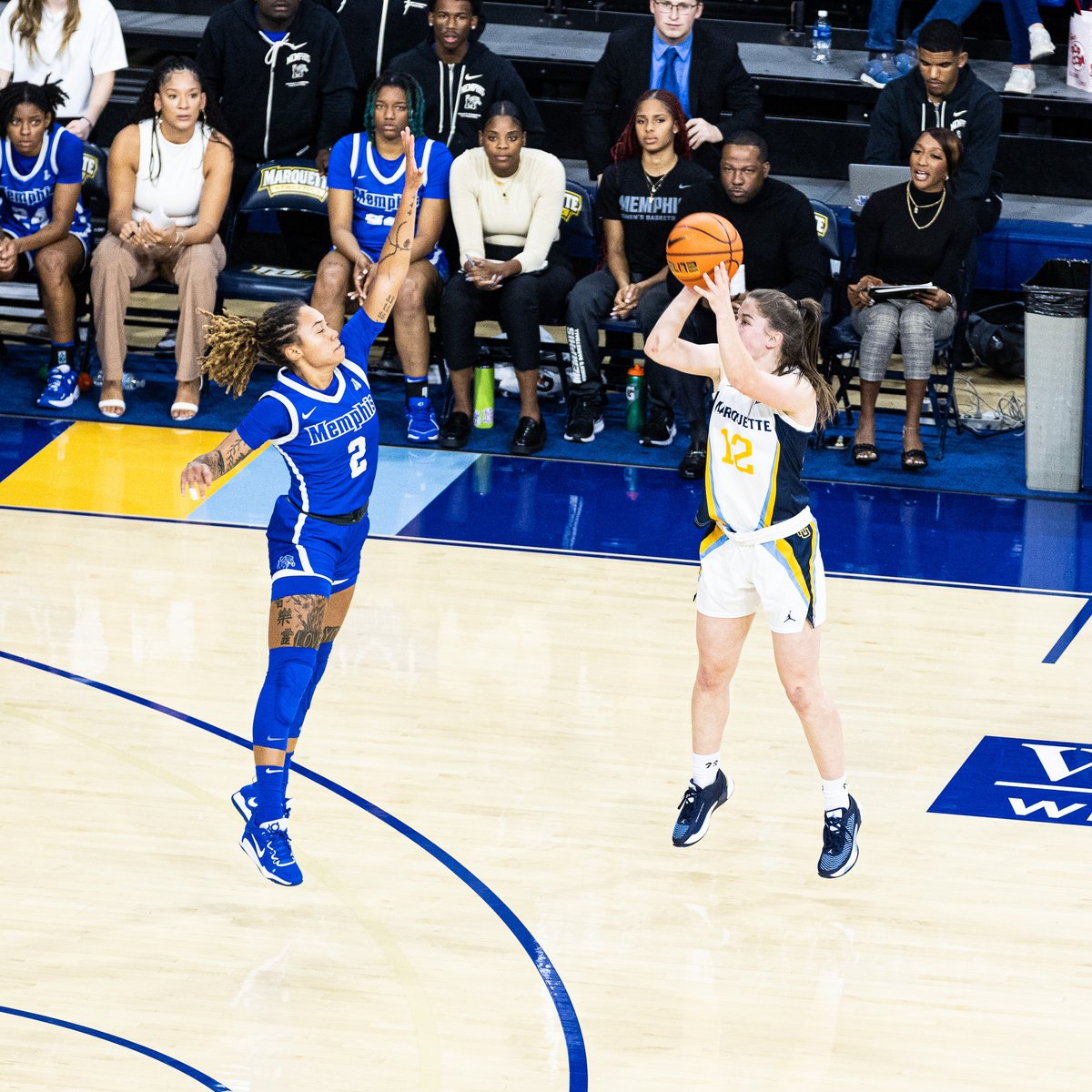Sophomore guard Kenzie Hare scored 17 points in Marquettes 88-59 win over Memphis. (Photo courtesy of Marquette Athletics.)
