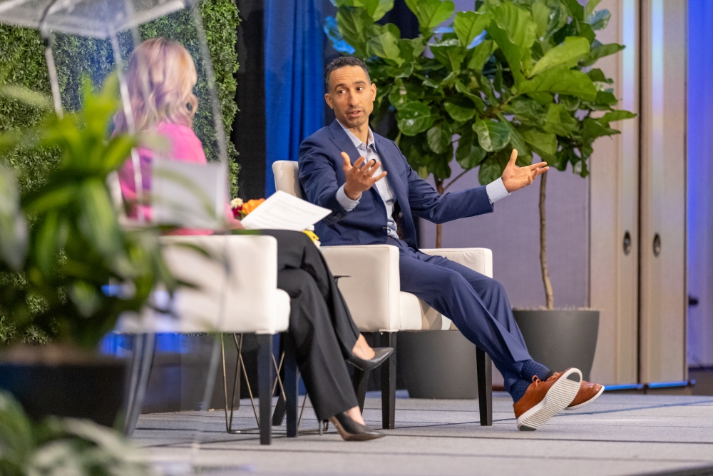 Shaka Smart was one of the panelists at the conference. Photo courtesy of Marquette University.