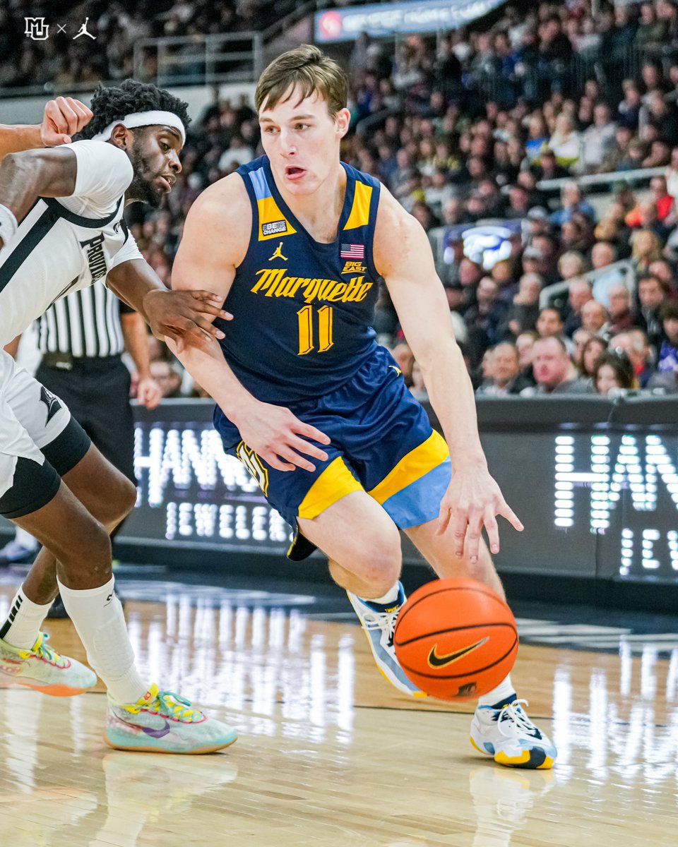 Senior+guard+Tyler+Kolek+scored+21+of+Marquettes+57+points+in+its+loss+to+Providence+Tuesday+night.+%28Photo+courtesy+of+Marquette+Athletics.%29