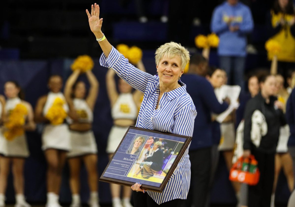 Terri+Mitchell+recorded+348+wins+in+her+time+as+Marquette+womens+basketball+head+coach.+%28Photo+courtesy+of+Marquette+Athletics.%29