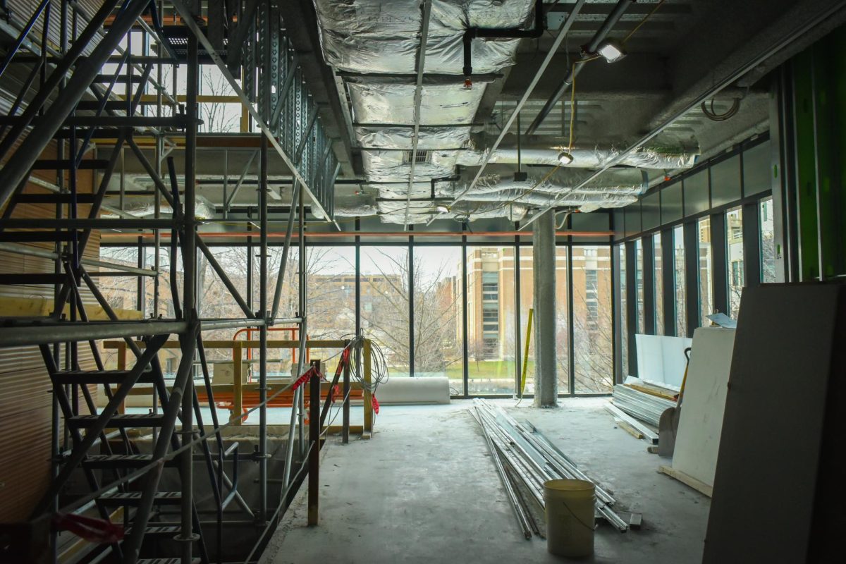 There will be seating throughout the building for students to study and socialize.